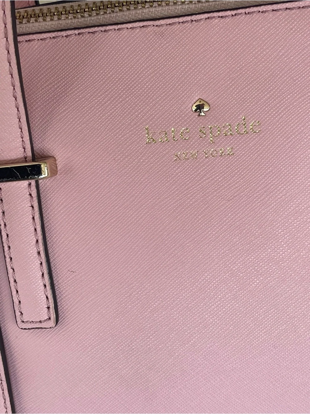 Kate Spade Cedar Street Maise Pale Pink Leather Satchel Crossbody Bag